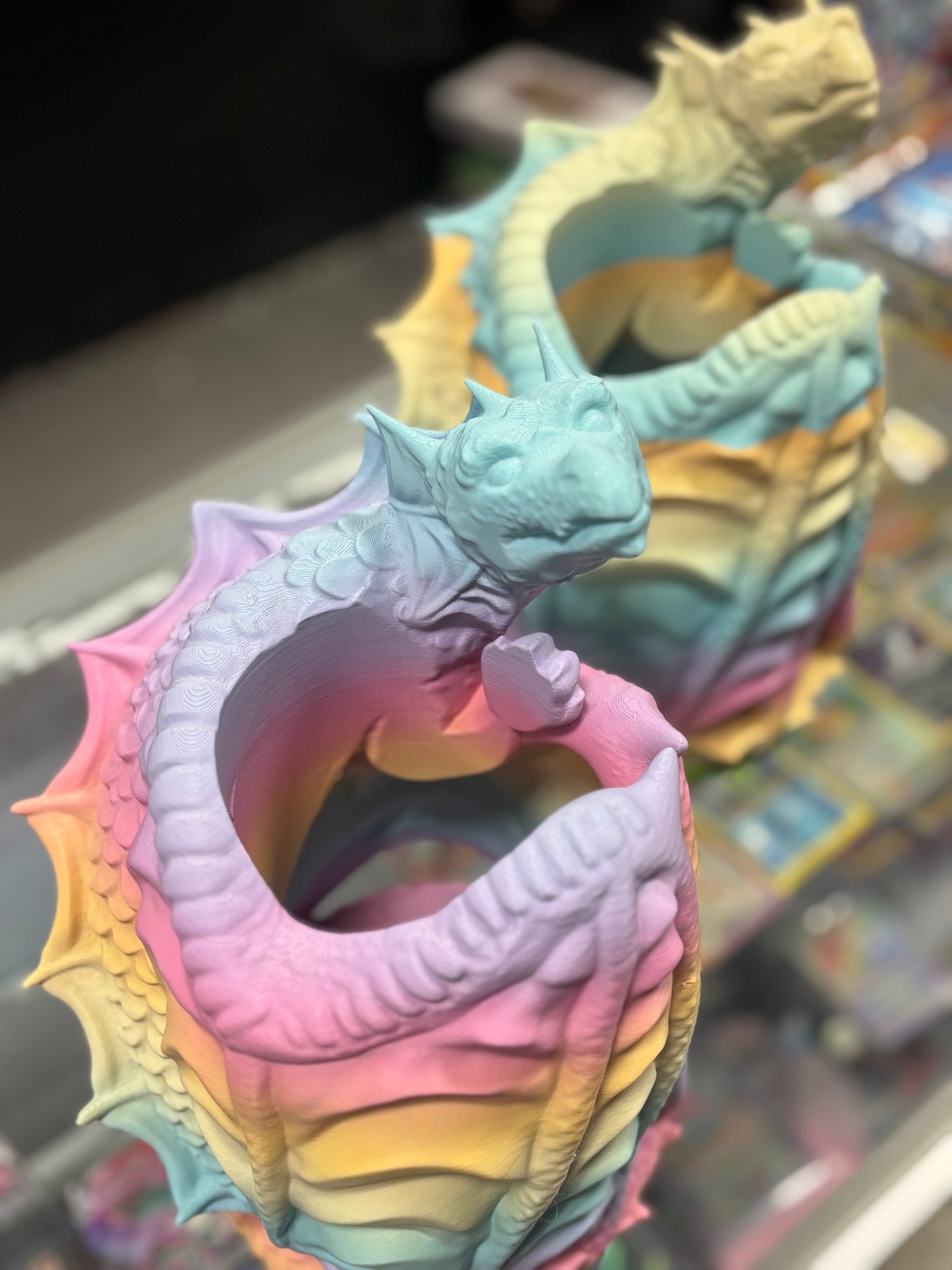 3D Colorful Dragon Wine Holder