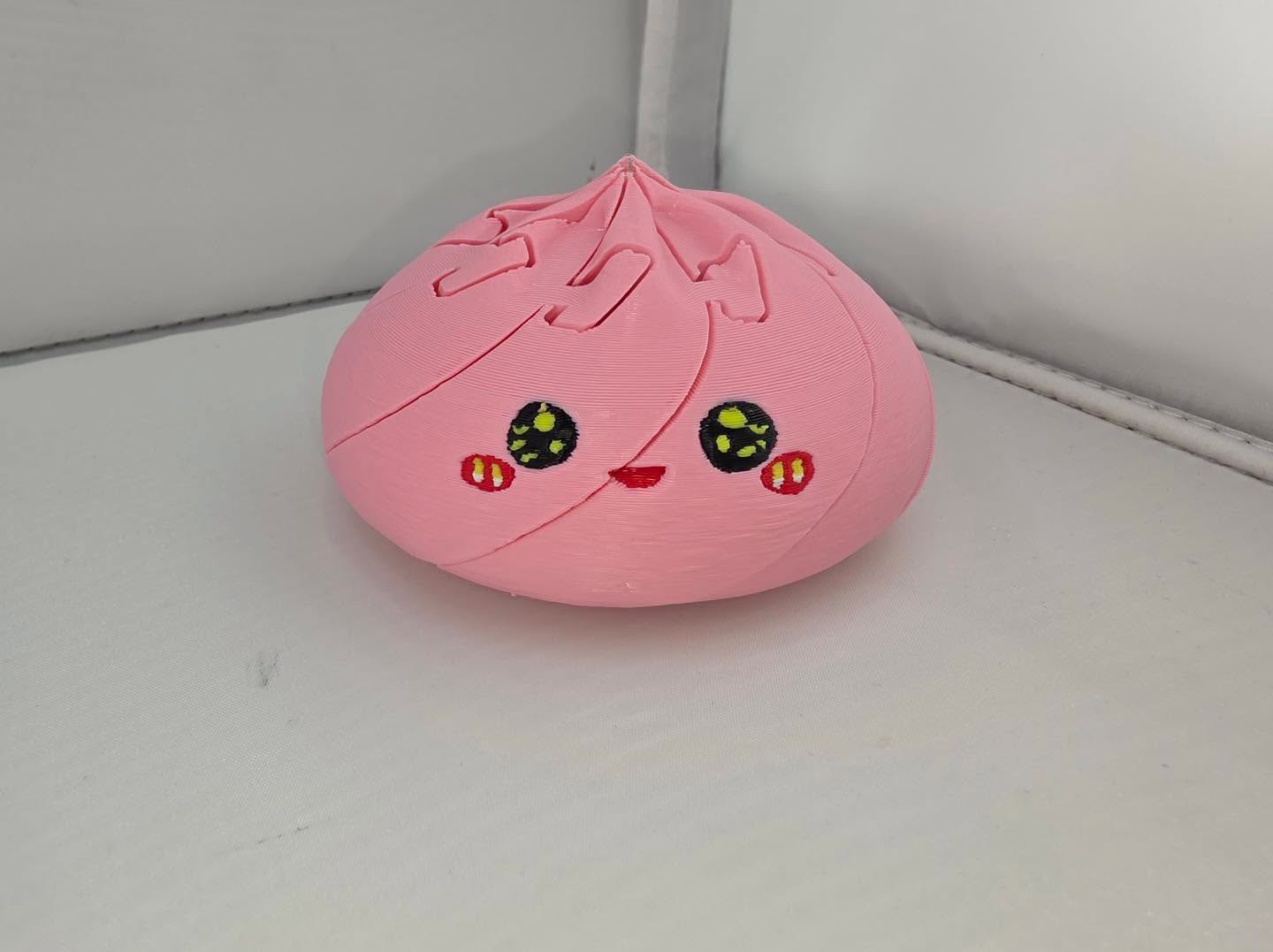Dumpling Flip Fidget with Steamer Basket – 3D Printed