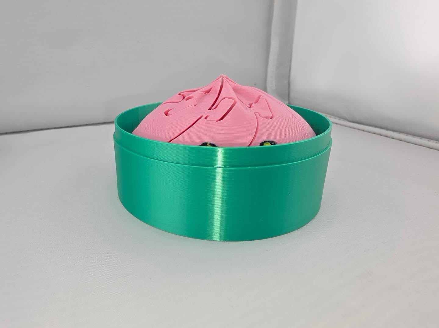Dumpling Flip Fidget with Steamer Basket – 3D Printed