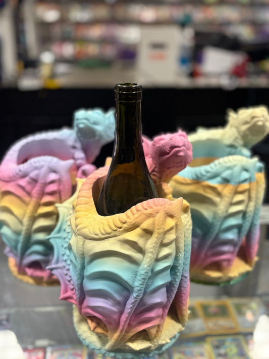 3D Colorful Dragon Wine Holder