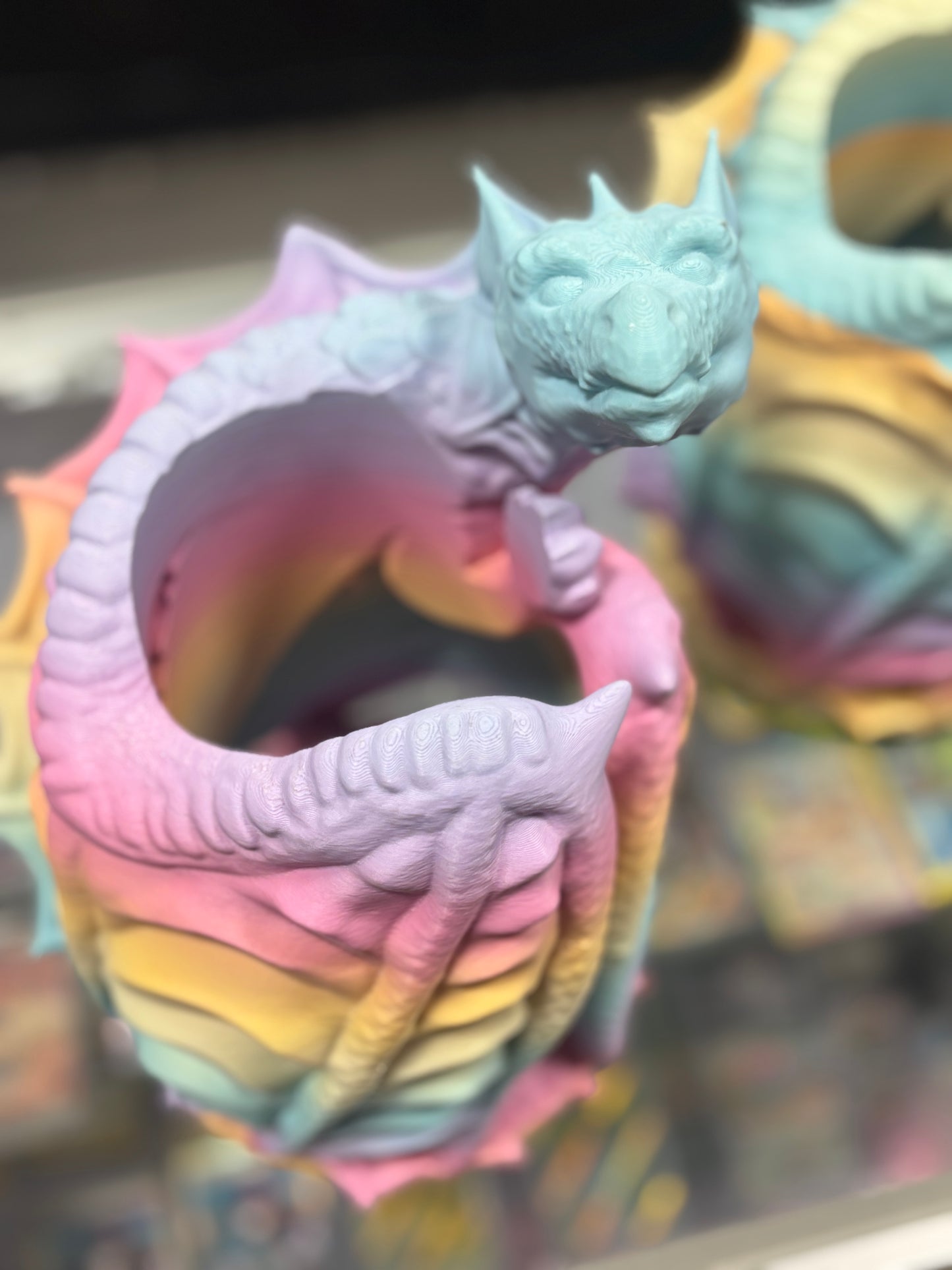 3D Colorful Dragon Wine Holder